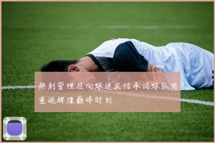 热刺管理层向球迷发信承诺球队将重返辉煌巅峰时刻